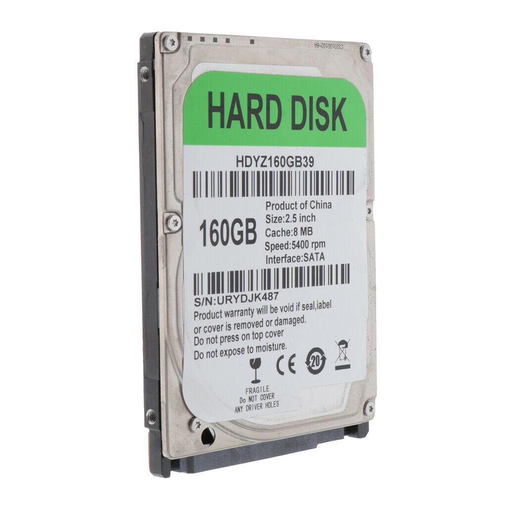 Inch Internal Hard Drive Disk HDRD DISK SATA 8MB 5400RPM for Desktop 160GB