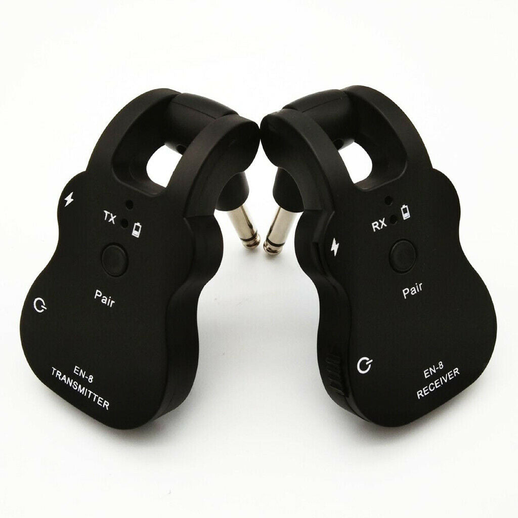 Guitar Wireless System Transmitter Receiver Built-in Rechargeable 30M
