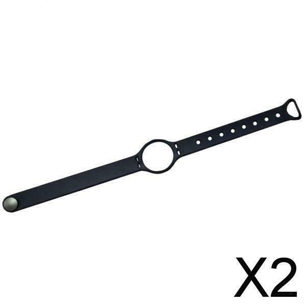 2X Replacement Wrist Band For Misfit Shine Bracelet Smart Wristband black