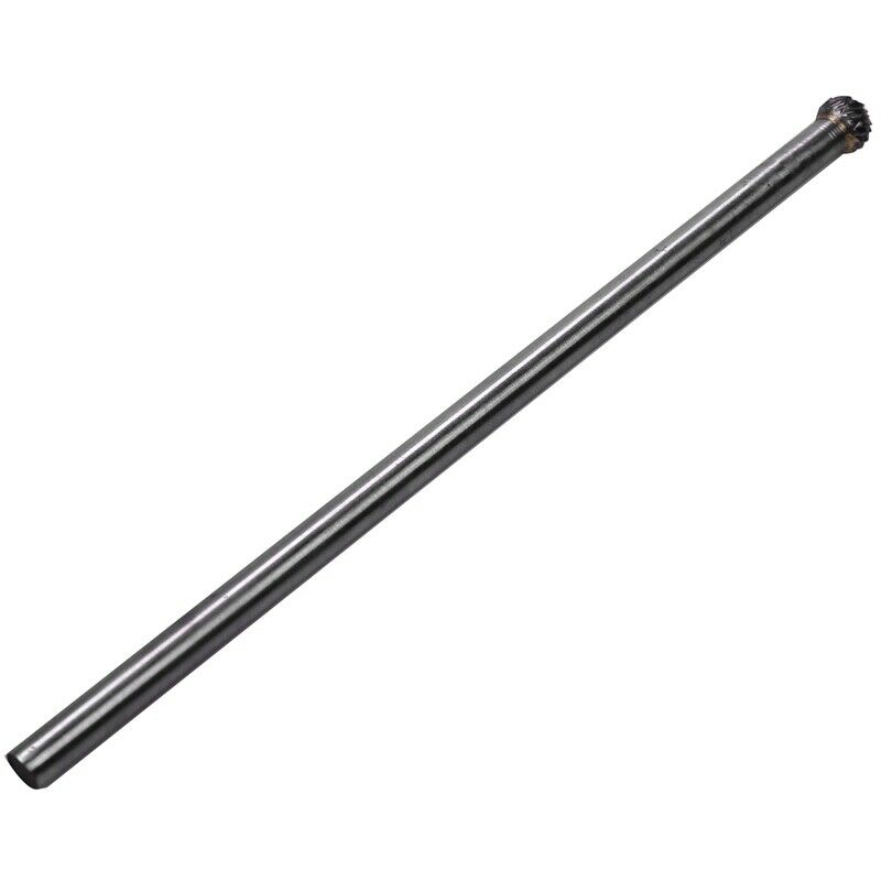 4Pcs Long Reach Rotary Burr Double Cut Tungsten Carbide Bit 1/4 Inch Shank 6 IY8