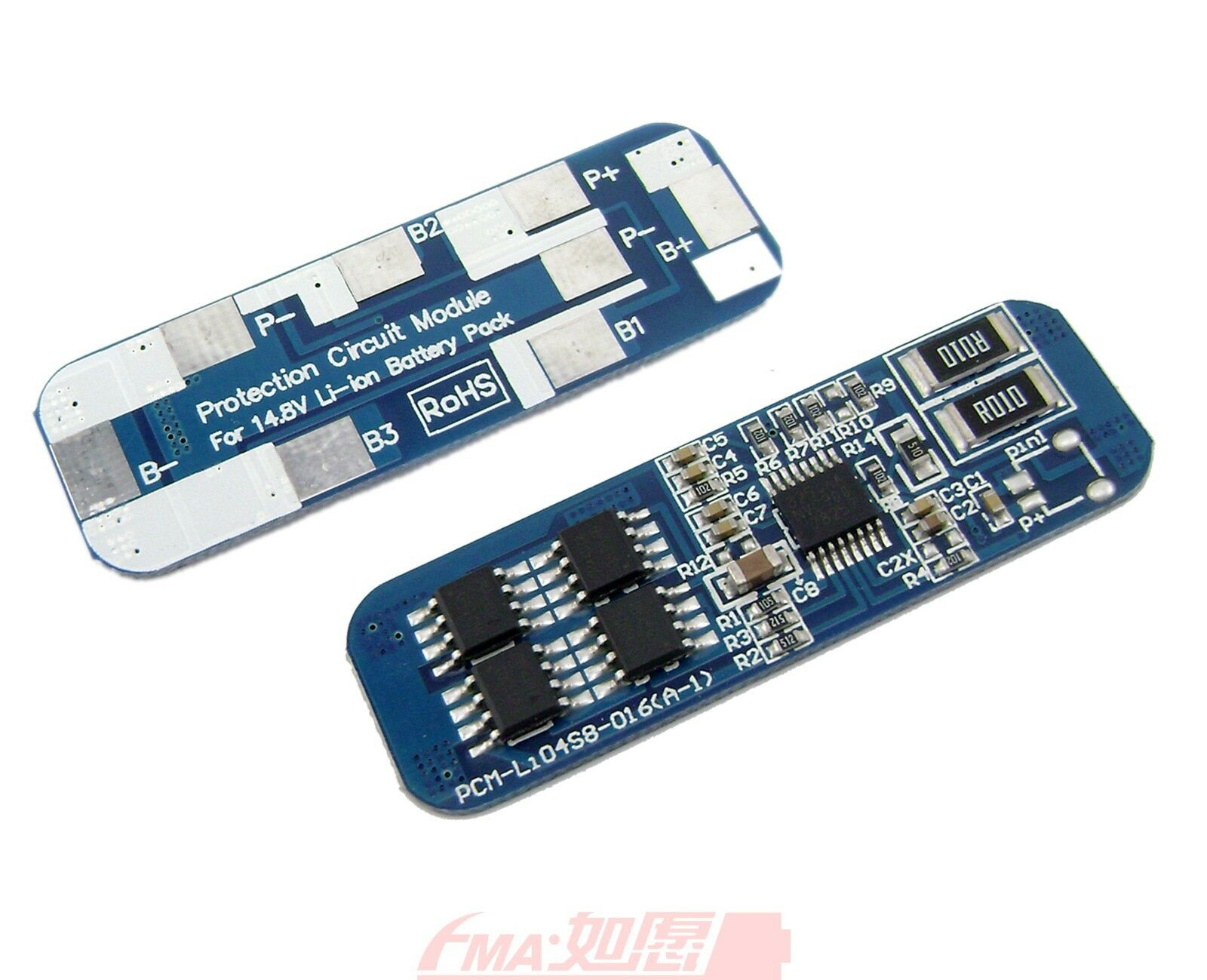 2Pcs 8A PCM Protection Circuit Module for 14.4V 14.8V Li-ion Li-Po battery SM016