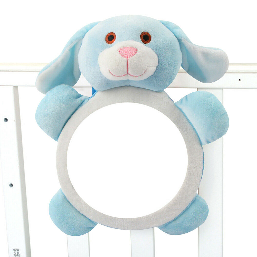 Cartoon Puppy Car Adjustable Rearview Mirror Infant Safety Seat Back Mirror @