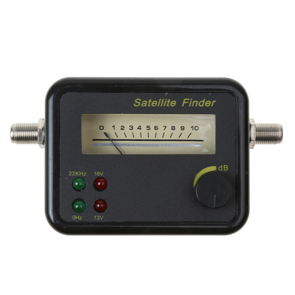 Satellite Finder Signal Meter for Flat Alignment with Illuminated