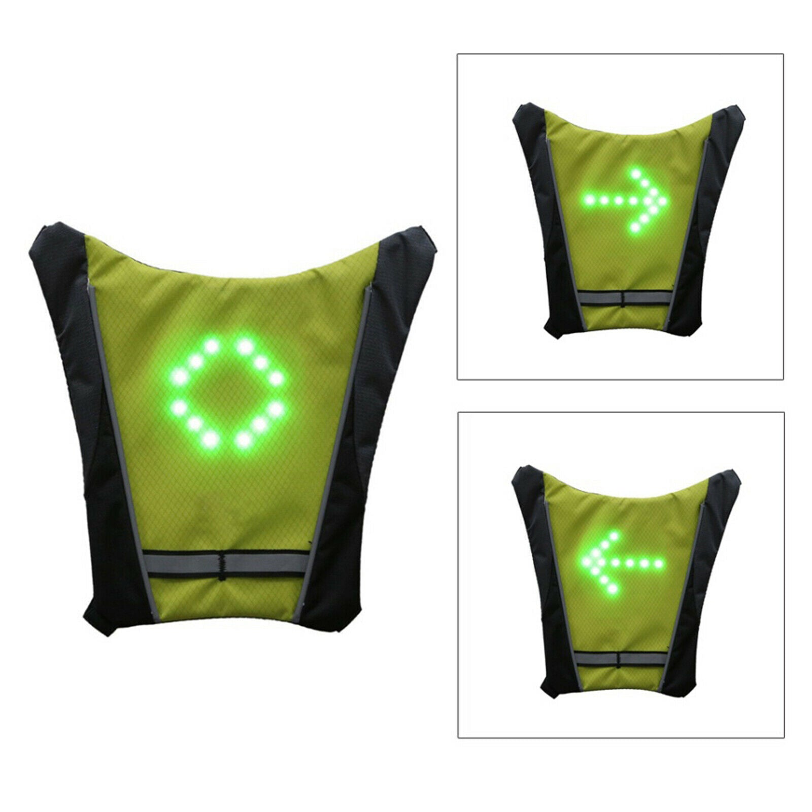 4-Mode Turn Signal Pack Night Reflective Direction Indicator Walking Guiding