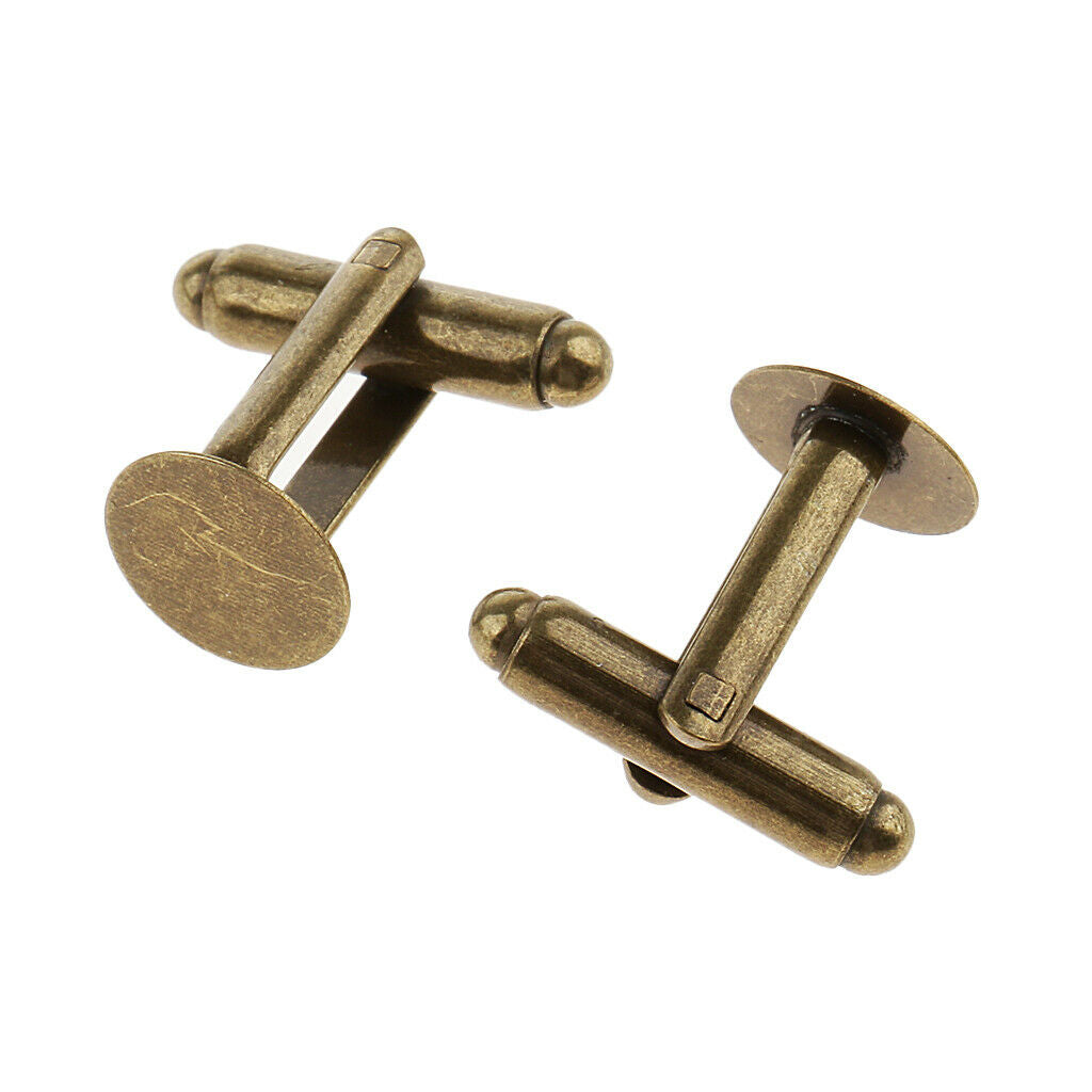 As Described Charming Cufflink Blanks Mens