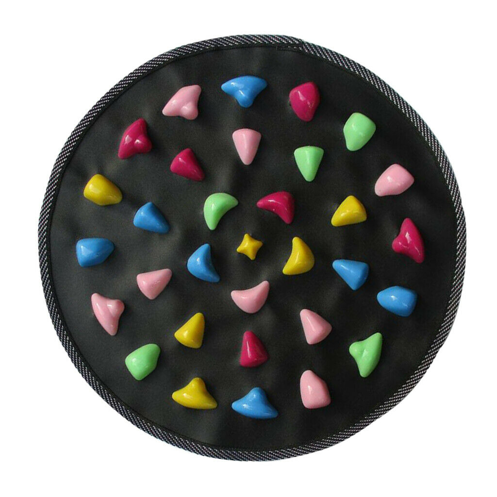 Foldable Reflexology Walk Stone Foot Walk Massager Mat 34.5x34.5cm