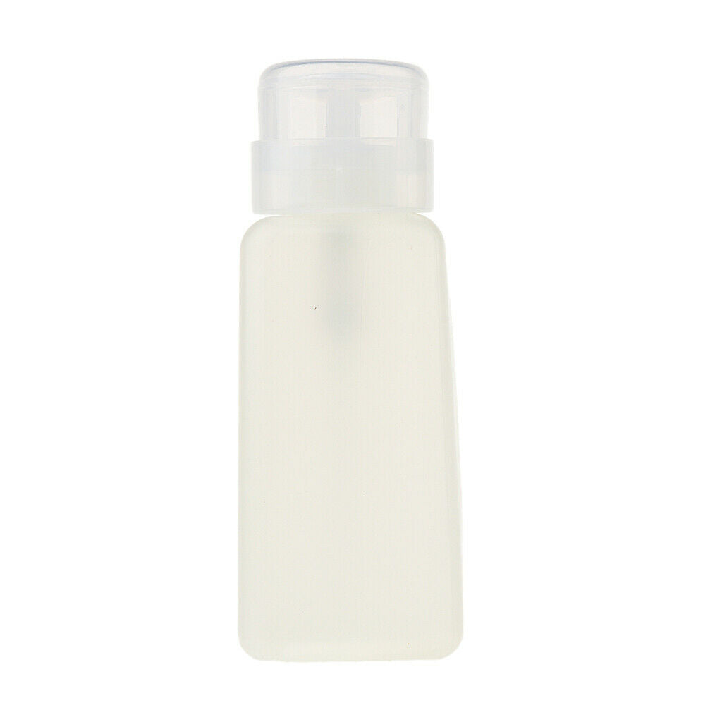 2pcs 250ml Nail Art Tip Empty Dispenser Nail Remover Pump Bottle Transparent