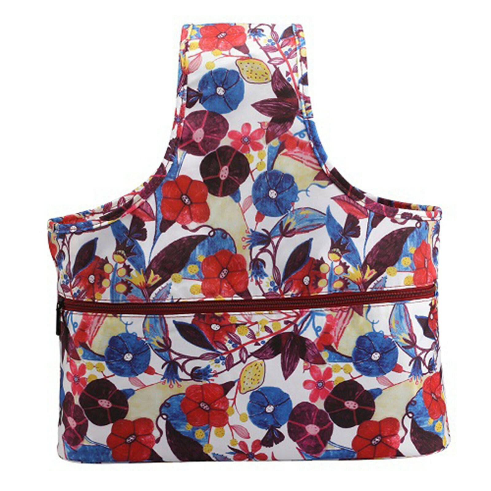 Travel Wrist Bag Knitting Tote Bag with Inner Dividers Unfinished Projects