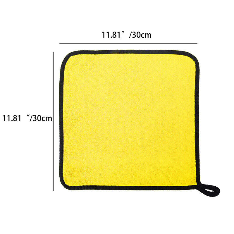 Auto Microfiber Cleaning Cloth Wash Towel Drying Rag Car Polish Detailing 500GSM