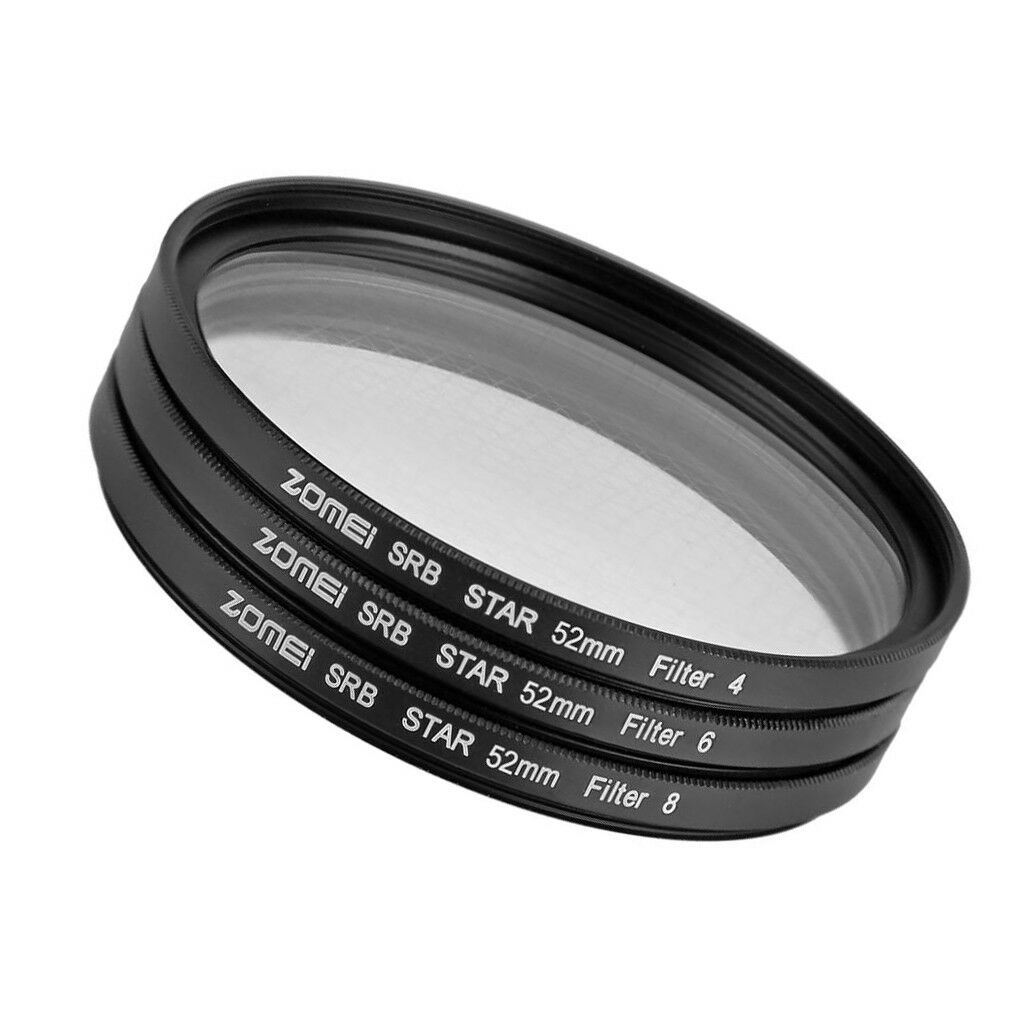 52mm Star-Effect Starburst Twinkle 4+6+8 Points DSLR Lens Filter
