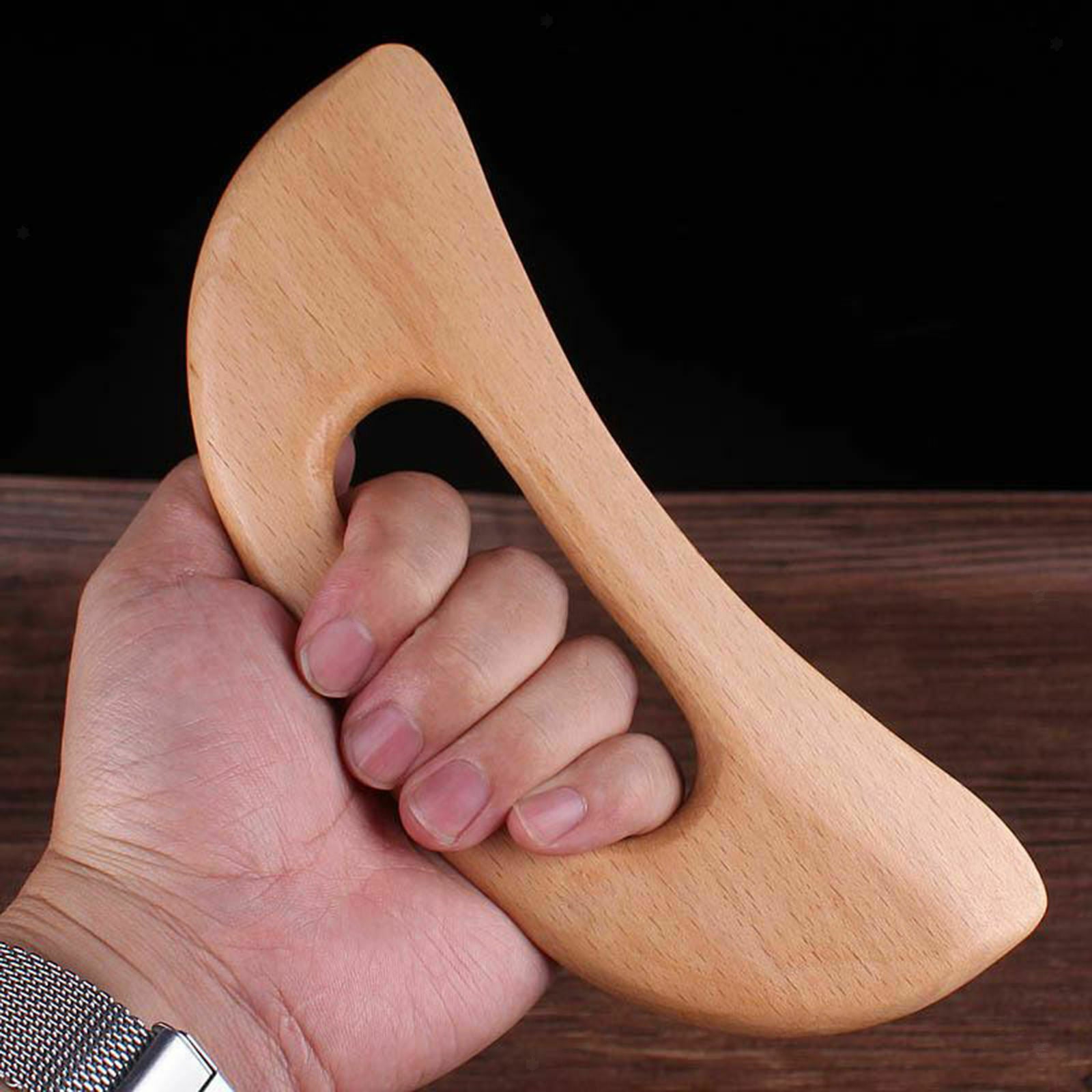 2pcs Wood Gua sha Massage Tool Massager for Release Pain Myofascial Release