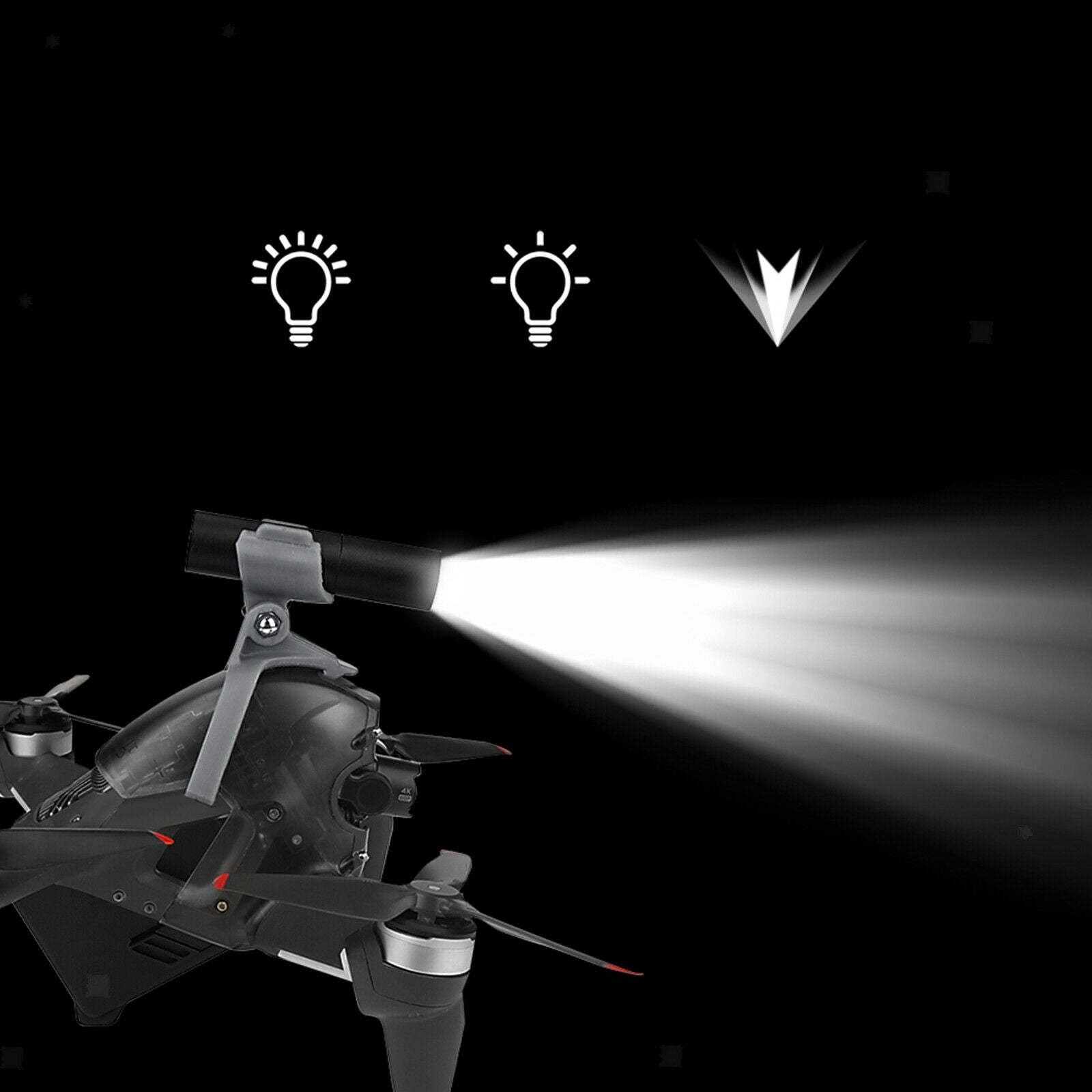 Recharging Drone Night Light Searchlight Position Light for DJI FPV Upgrade
