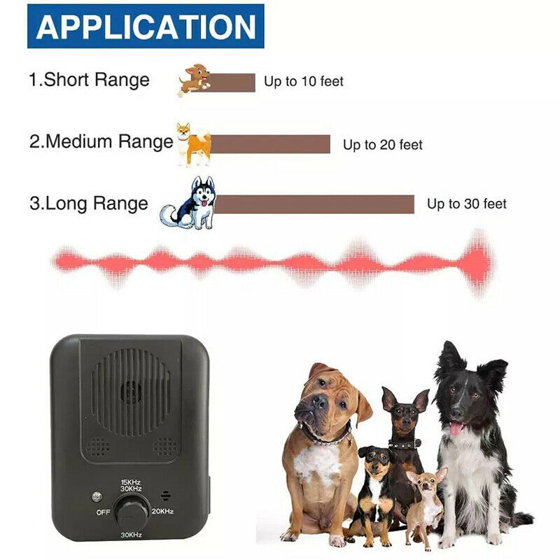 Pet Dog Repeller Ultrasonic Bark Suppressor Outdoor Dog Repeller Anti-Noise