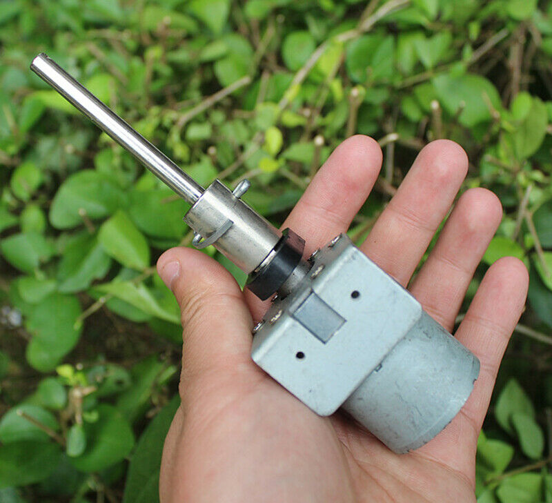 1pcs DC 12V long axis DC gear motor 60 rpm 37 gearbox high torque gear motor