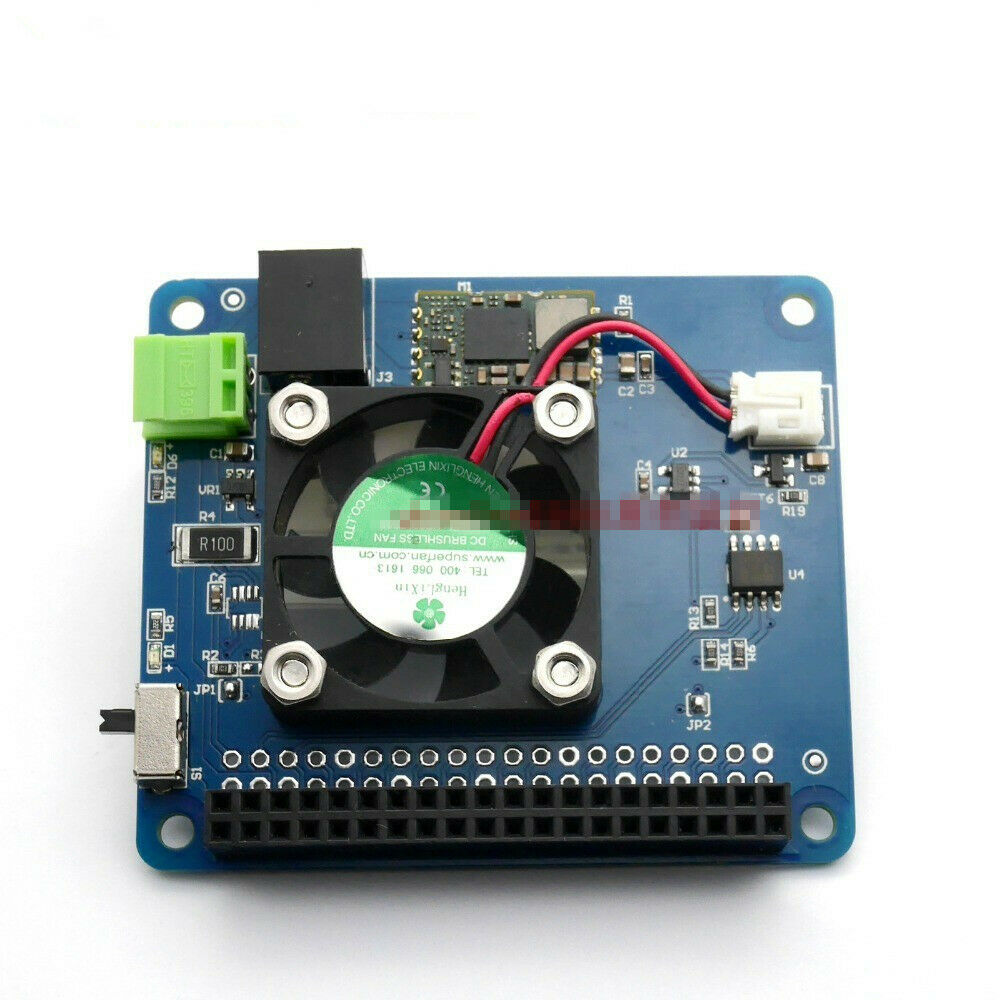 New Fan and Power Supply Breakout Board HAT for Raspberry Pi 4B 3B+