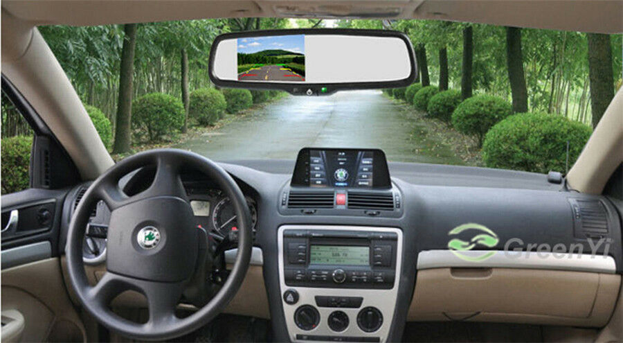 800*480 4.3"Rear View Mirror TFT Reversing Monitor Auto dimming Anti-Glare 12V