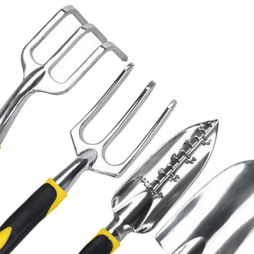 4Pcs Hand Shovels Rake Fork Garden Tool Set Alloy Gardening Trowels Rake
