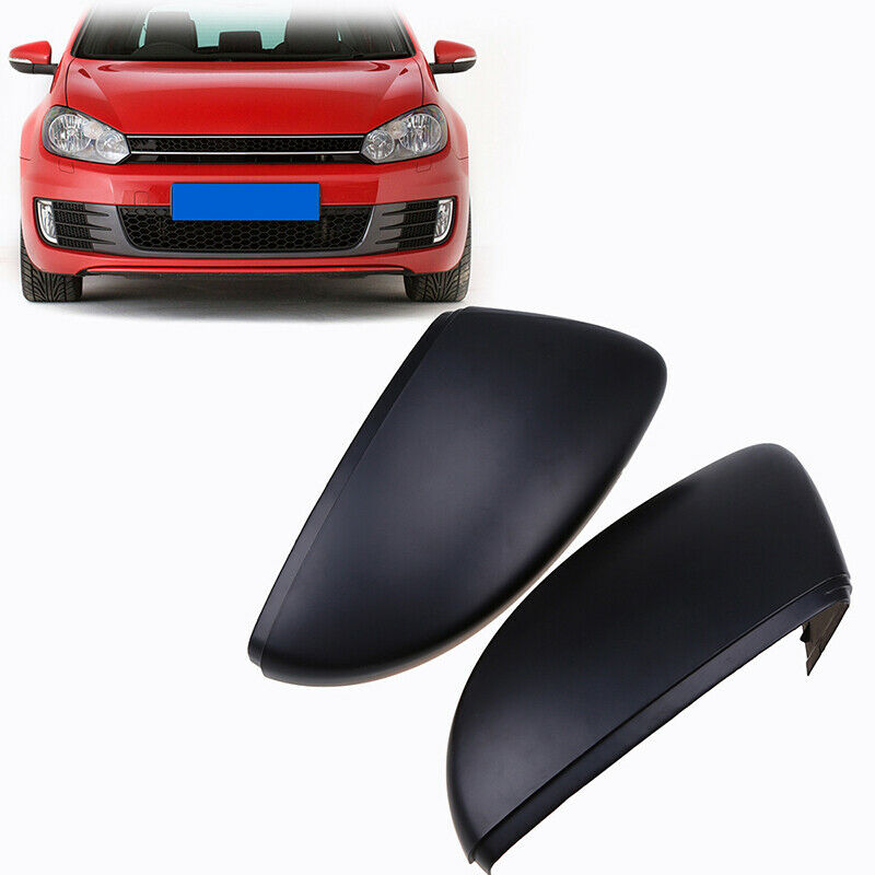 For Volkswagen Jetta Beetle 2012-2018 2Pcs Matte black Rear View Mirror Cover