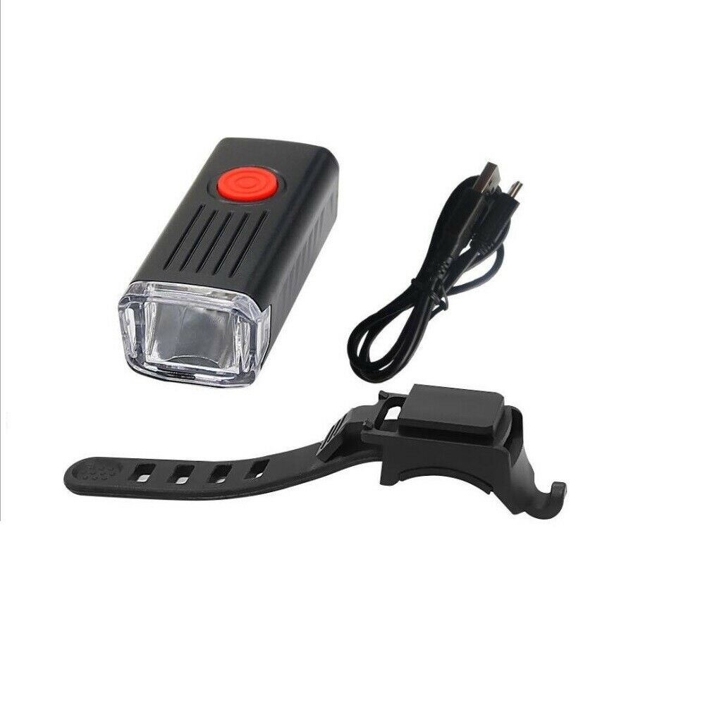 Mountain Bike Light USB Rechargeable Bicycle LED Torch Front Rear Lamp Set