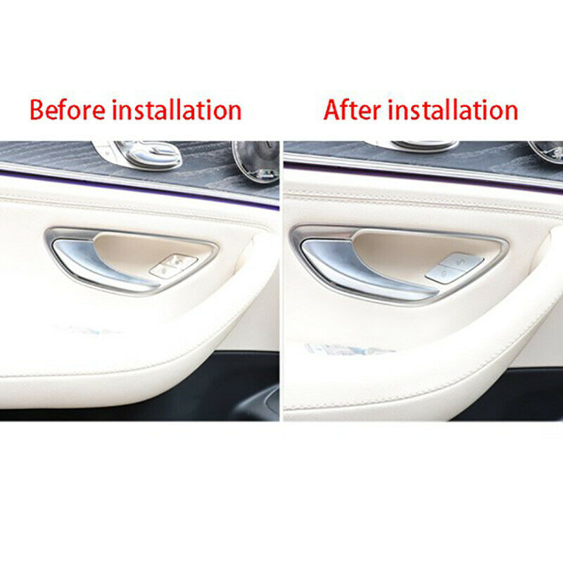 Car Door Switch Unlock Buttons Sequins Decoration Cover Trim for Mercedes BenzR7