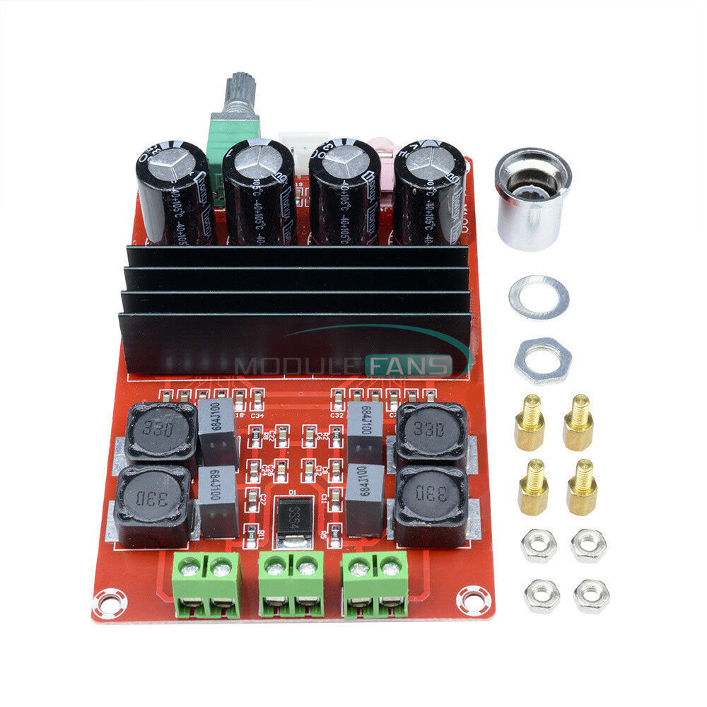 12V-24V 2x100W TPA3116 D2 Dual Channel Digital Audio Amplifier Board for Arduino