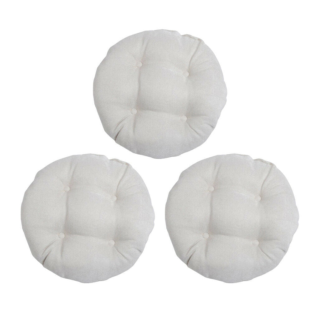 3 Pieces Floor Pillows Tatami Pouf Padded Cushion Bay Window Seat Pads