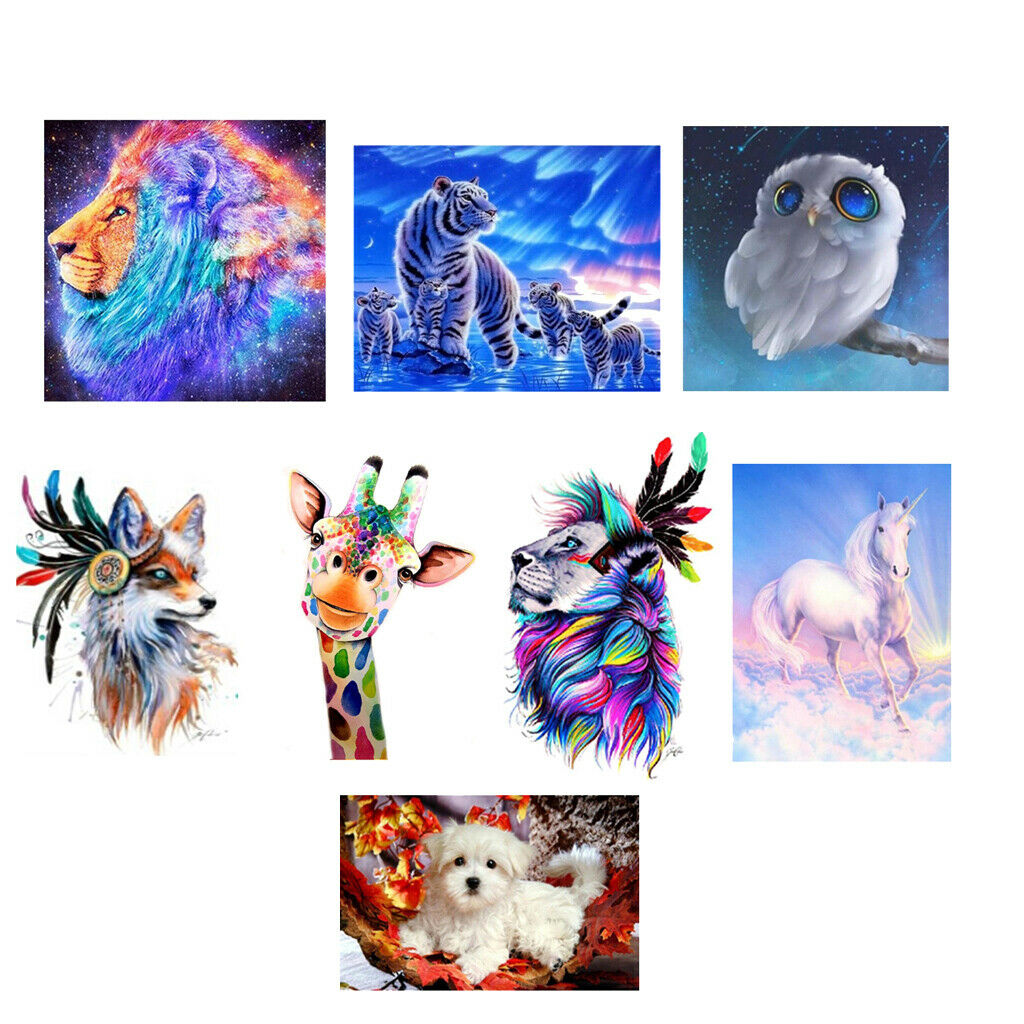 5D DIY Diamond Painting Animal Embroidery Art Craft For Home Decor Lion 1