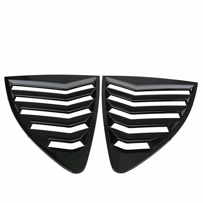 Carbon Fiber Look Left Right Side Window Louver Cover For Subaru BRZ 2012-2021