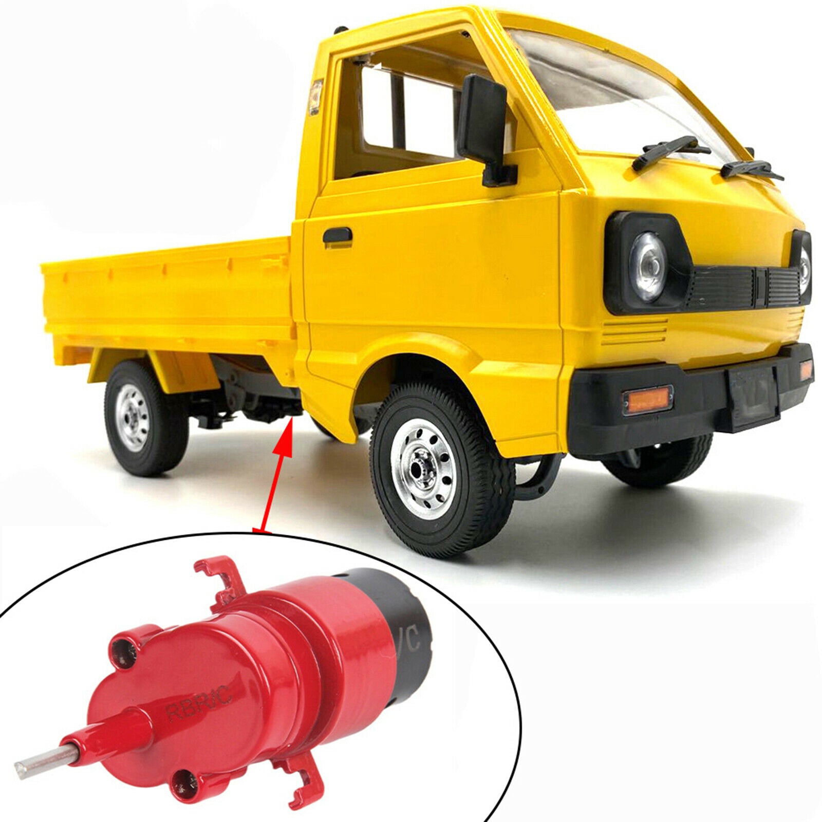 Metal   Transmission Box for WPL D12 1/10 RC Truck Car Upgrade Parts