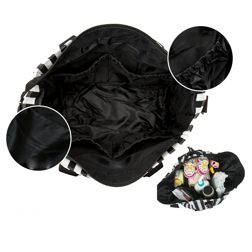 Multifunctional Large Capacity Outdoor Stylish Mummy Bag  Black stripe
