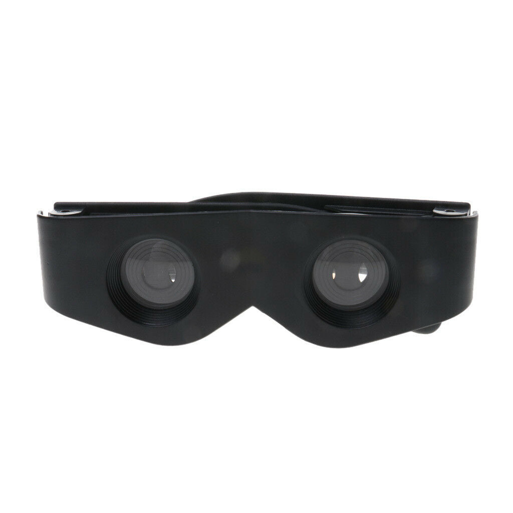 Eyewear Style Black Magnifier Telescope Binoculars for Fishing Hiking