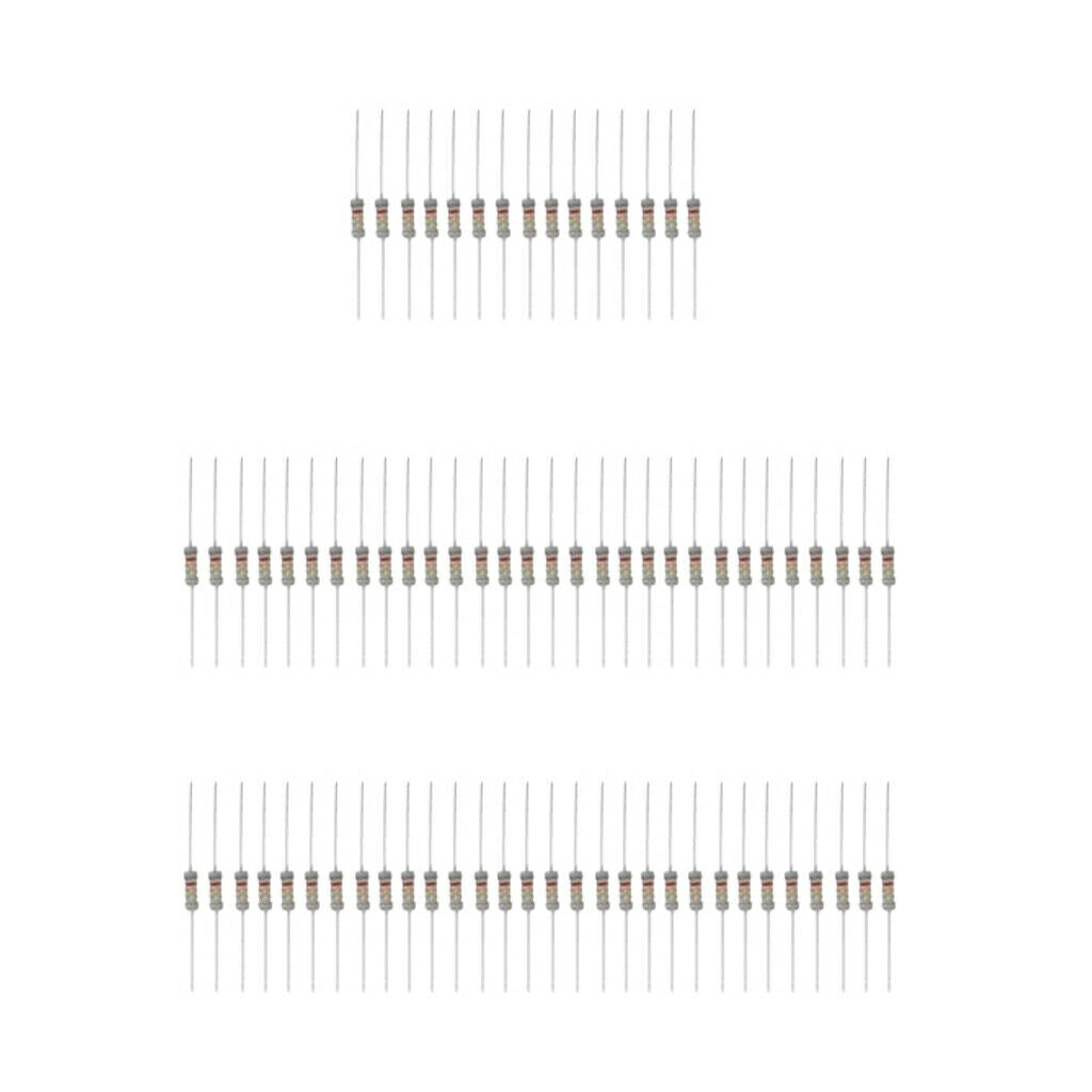 150Pcs 30 Values 0.1 ohm - 750 ohm 3W 5% Carbon Film Resistors Assortment Kit
