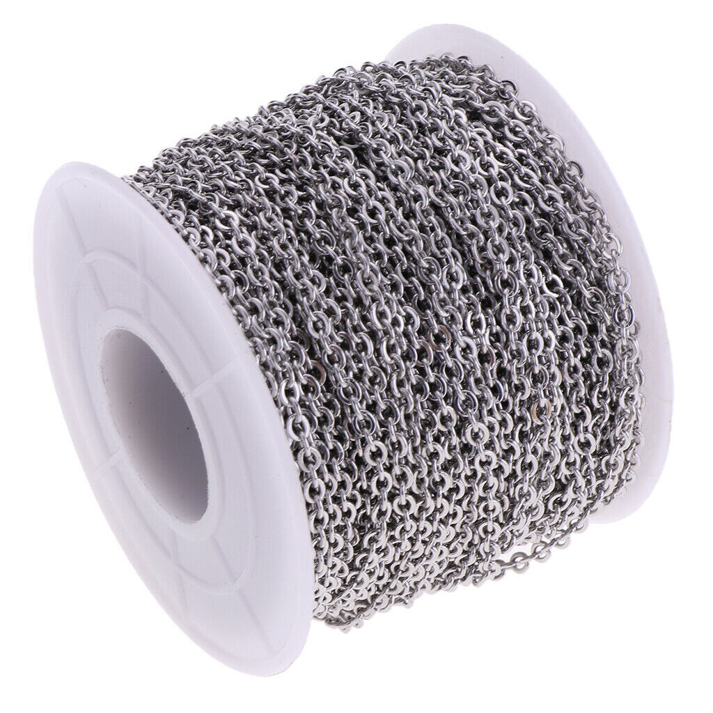 13yd Chain 2mm for Necklace Bracelet Stainless Steel Jewelry Repair Design