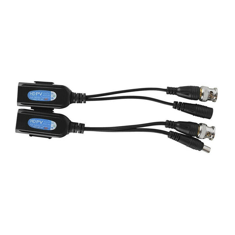 1 Pairs CCTV Coax BNC Video Power Balun Transceiver to CAT5e 6 RJ45 ConnectoBDA
