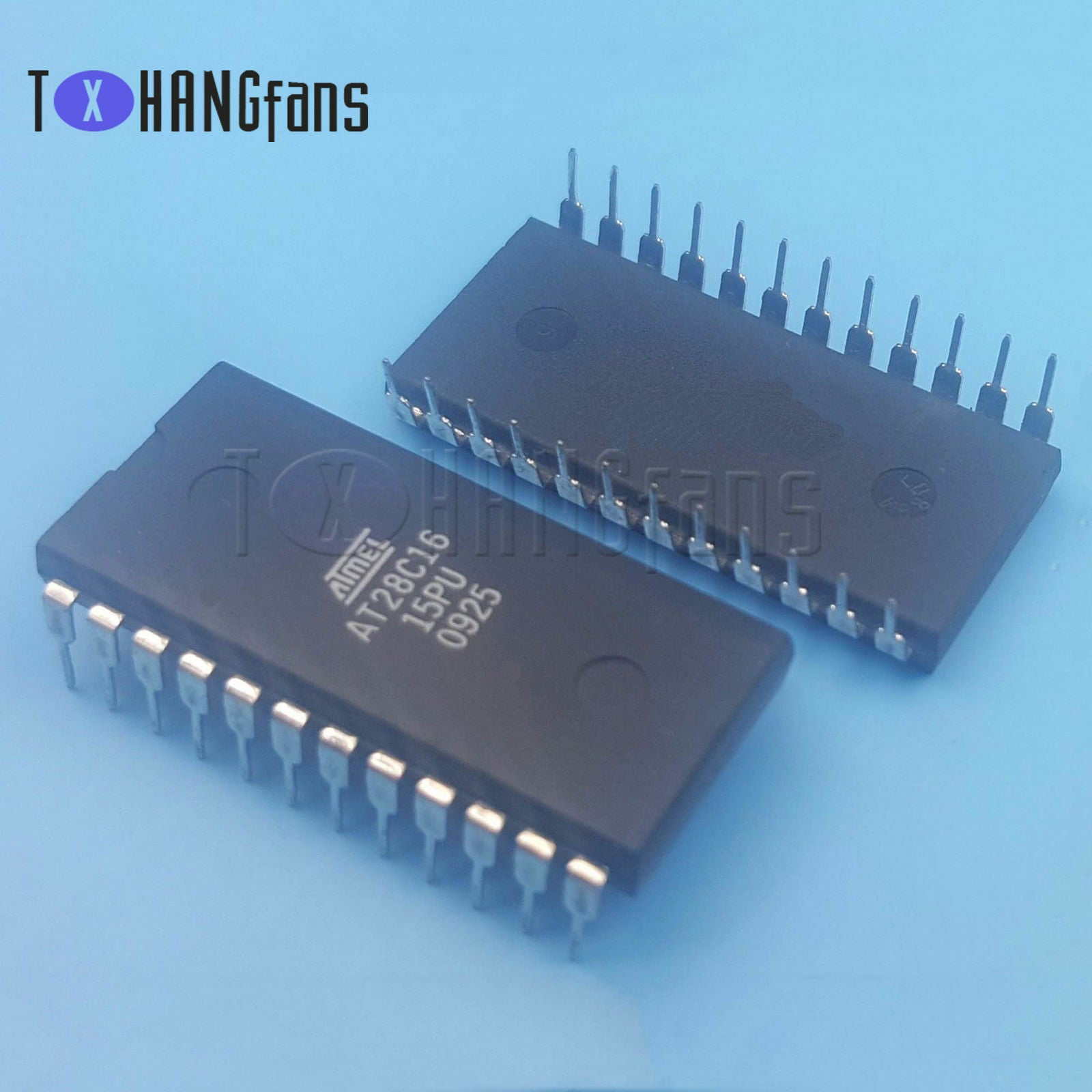 2PCS AT28C16-15PU CMOS Eeprom DIP-24 Atmel L49