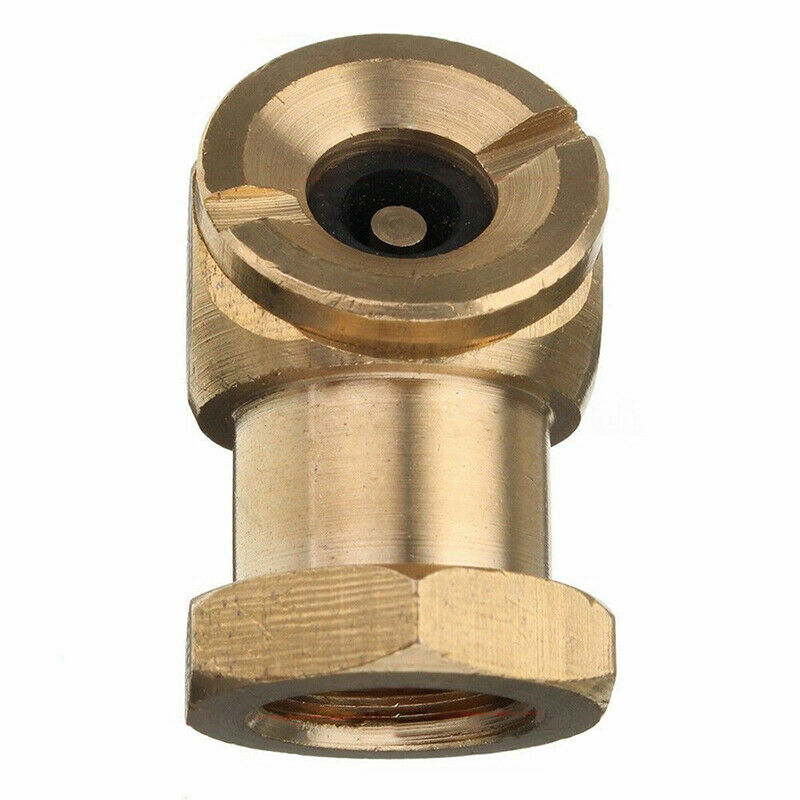 1/4" NPT Golden Tyre Inflator Valve Connector Air Chuck Ball Tire Clip Lo.l8