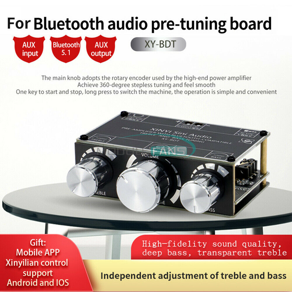 Bluetooth Decoder Board 2 Channel Stereo High&Low Tone Pre-stage Tuning Module