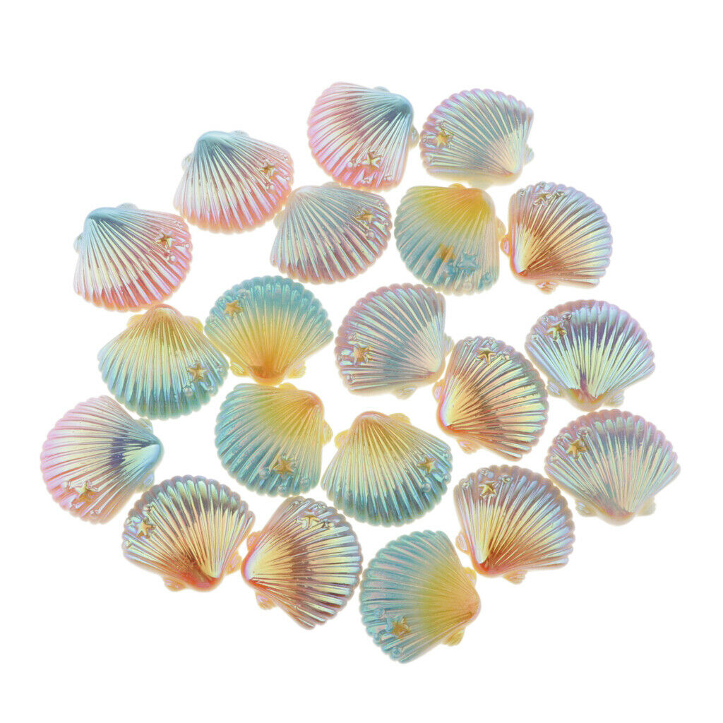 20pcs Flatback Rainbow Decoration For Card