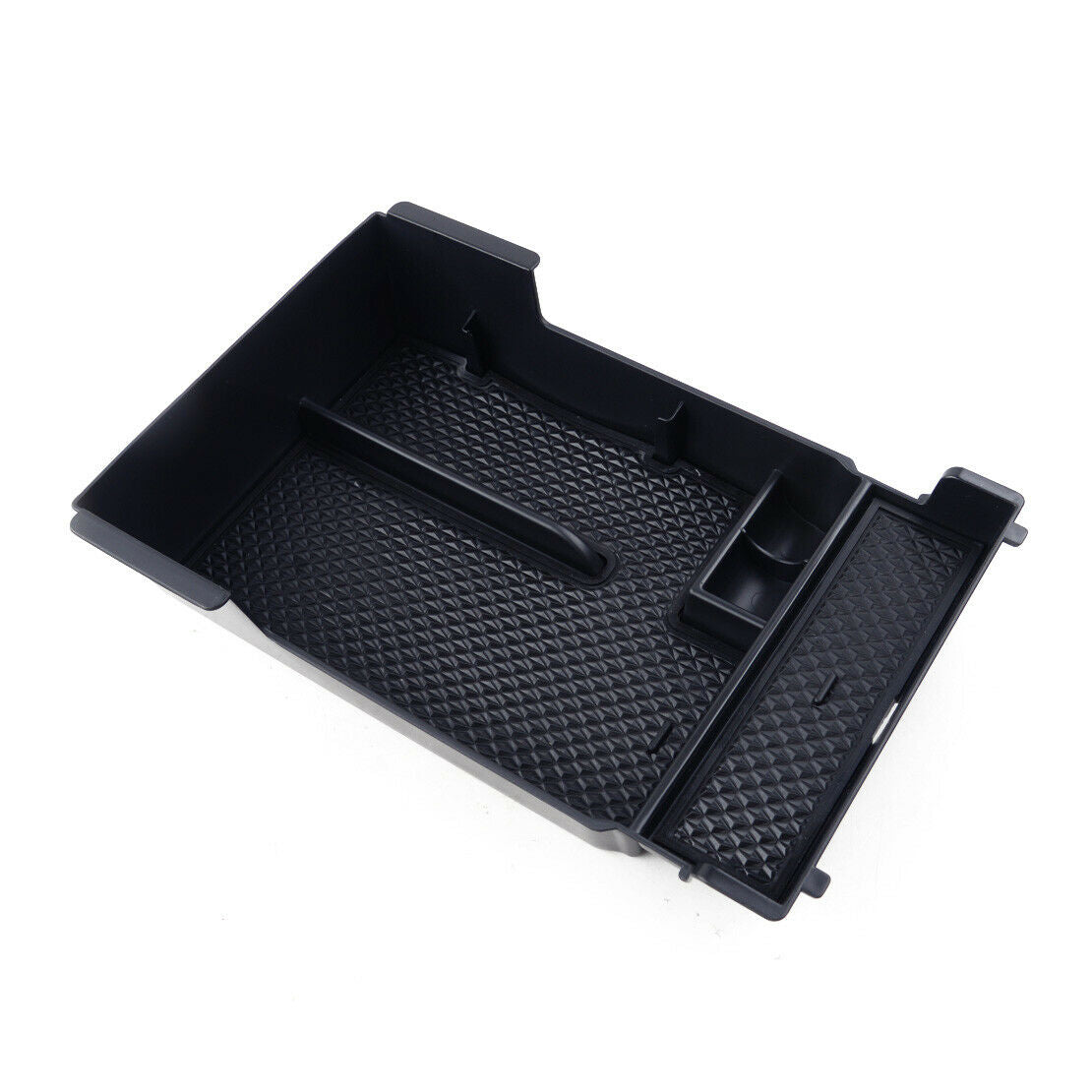 Car Inside Console Armrest Storage Box Holder Fit for Mazda 3 Axela 19 Black as