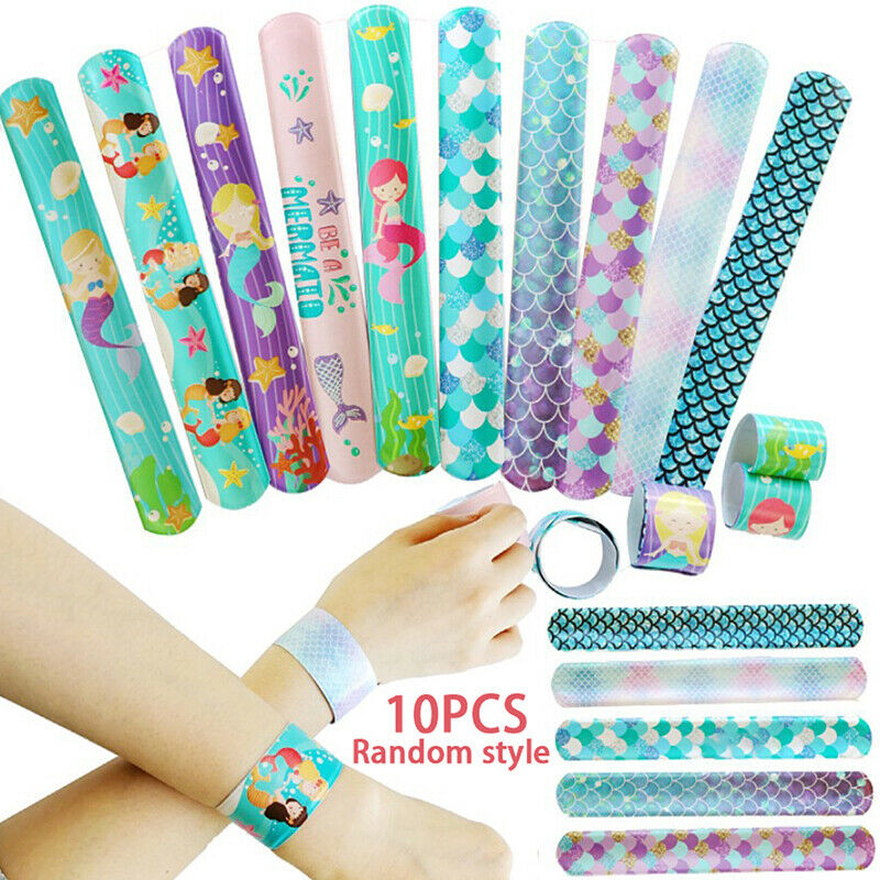 10pcs Mermaid Clap Circle Toys Little Mermaid Theme Party Decorations Girl D XC