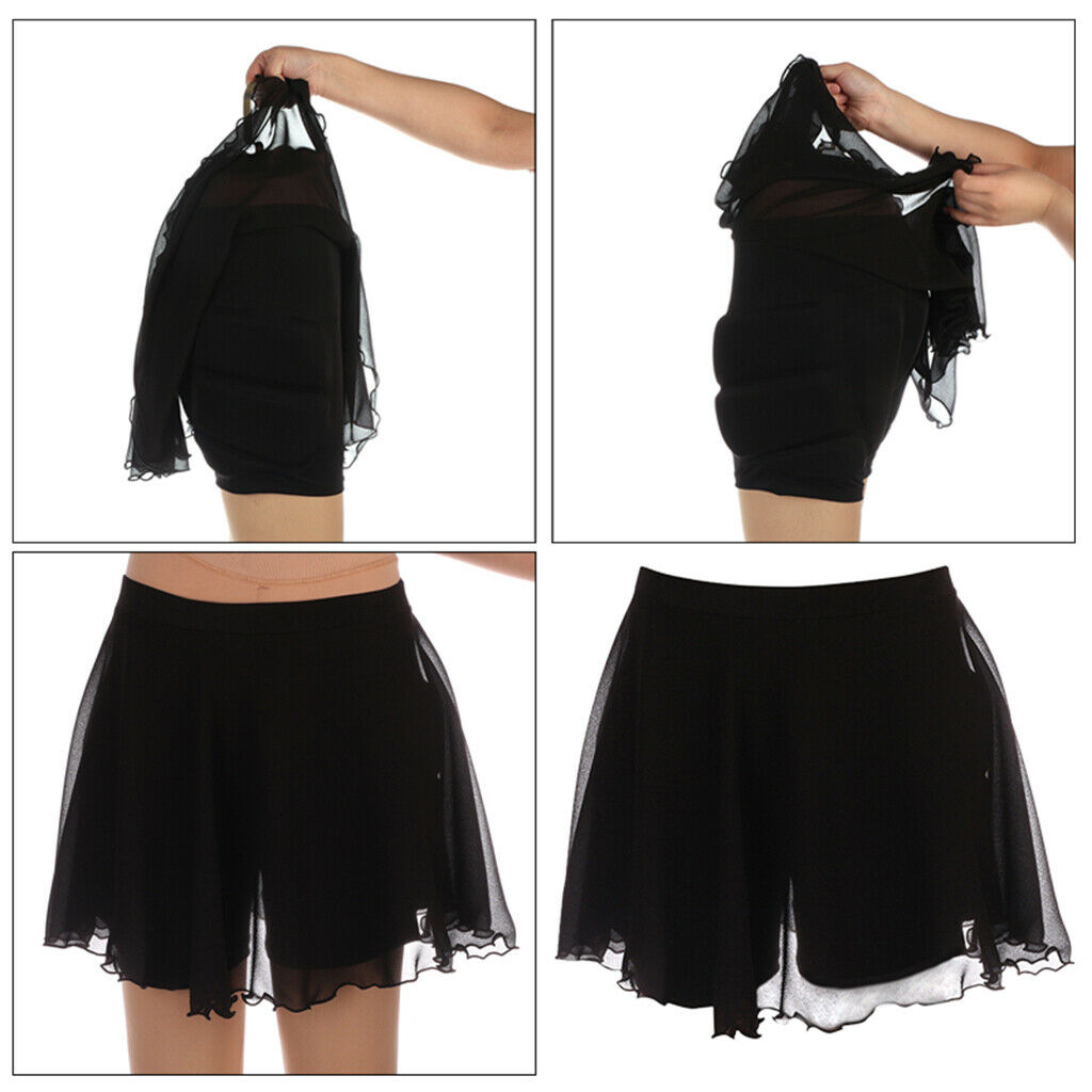 Skating Dress Roller Skating Skirt Shorts Double-Layer Short Pants XXS