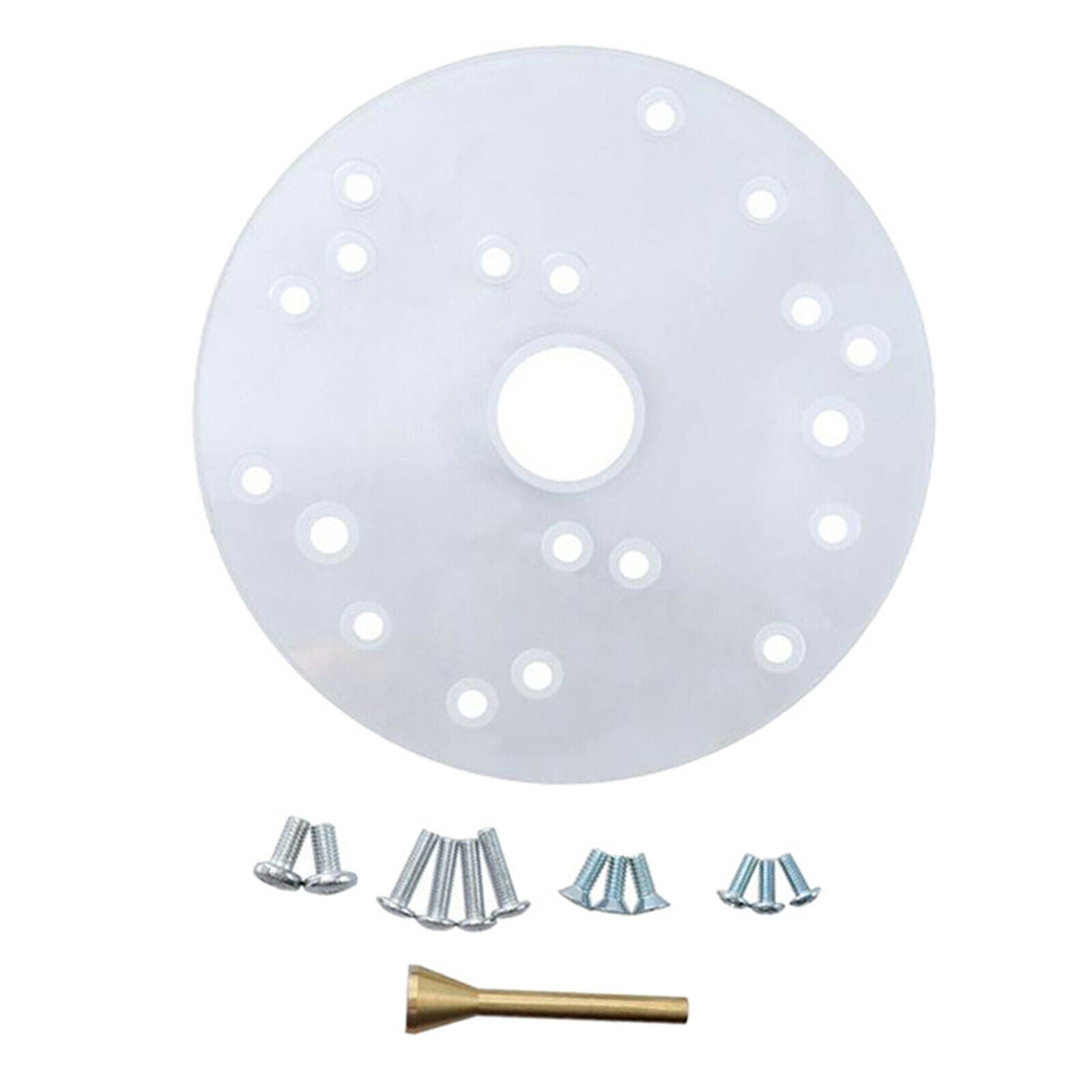 Universal 6.5" Acrylic Router Table Base Plate for Porter-Cable, Ryobi, Bosch