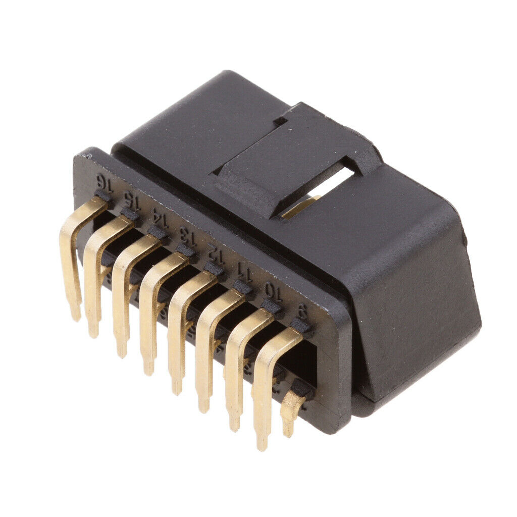 Car Diagnostic Adapter OBD II OBD2 16Pin 90 Degree Angle Male Plug Connector