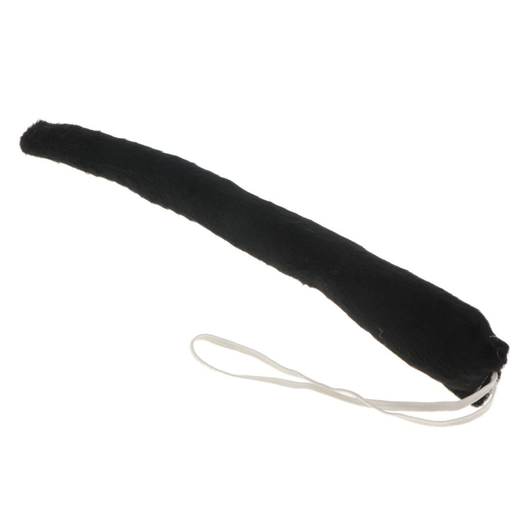 Girls Kids Black Cat Kitty Costume Headband Skirt Bowtie Paw Tail Outfit