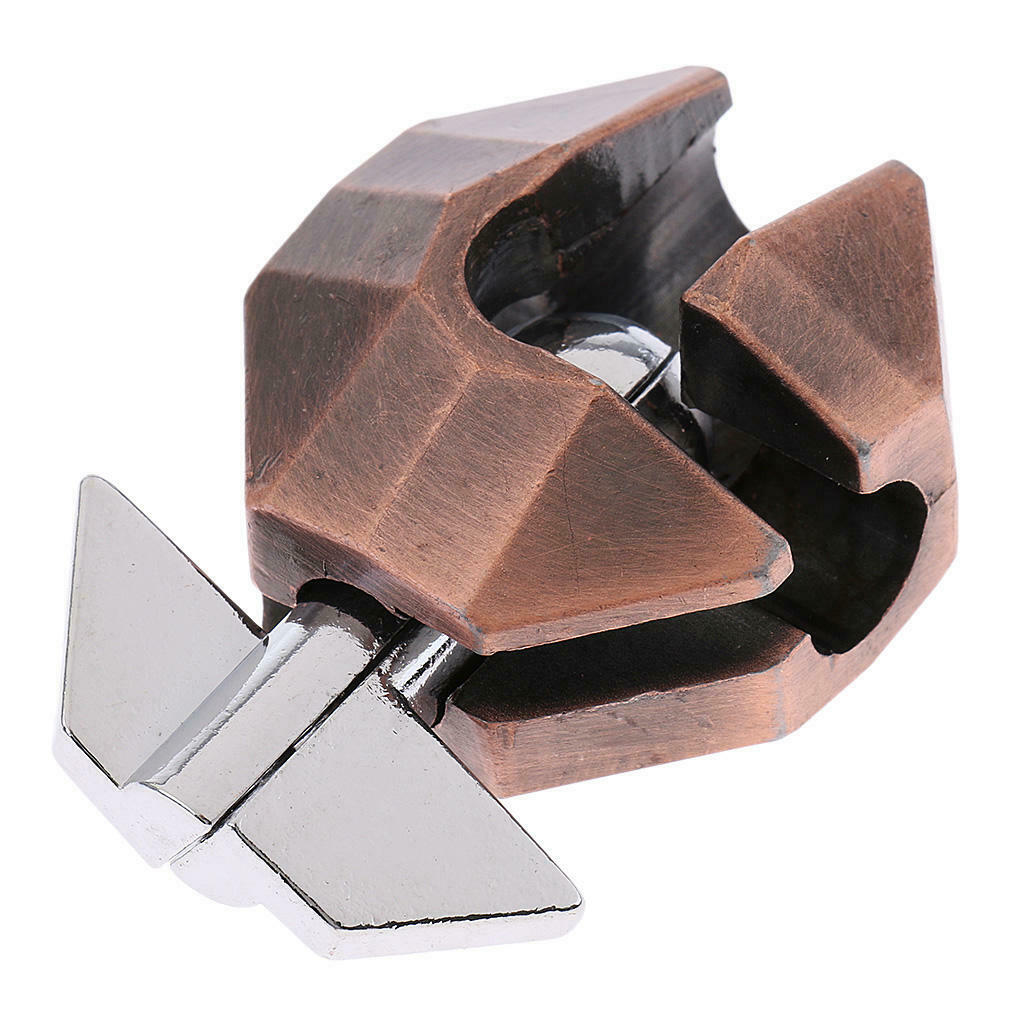 Tortoise Shell Classic Metal Lock Puzzle Brain Teaser IQ Test Game Toys