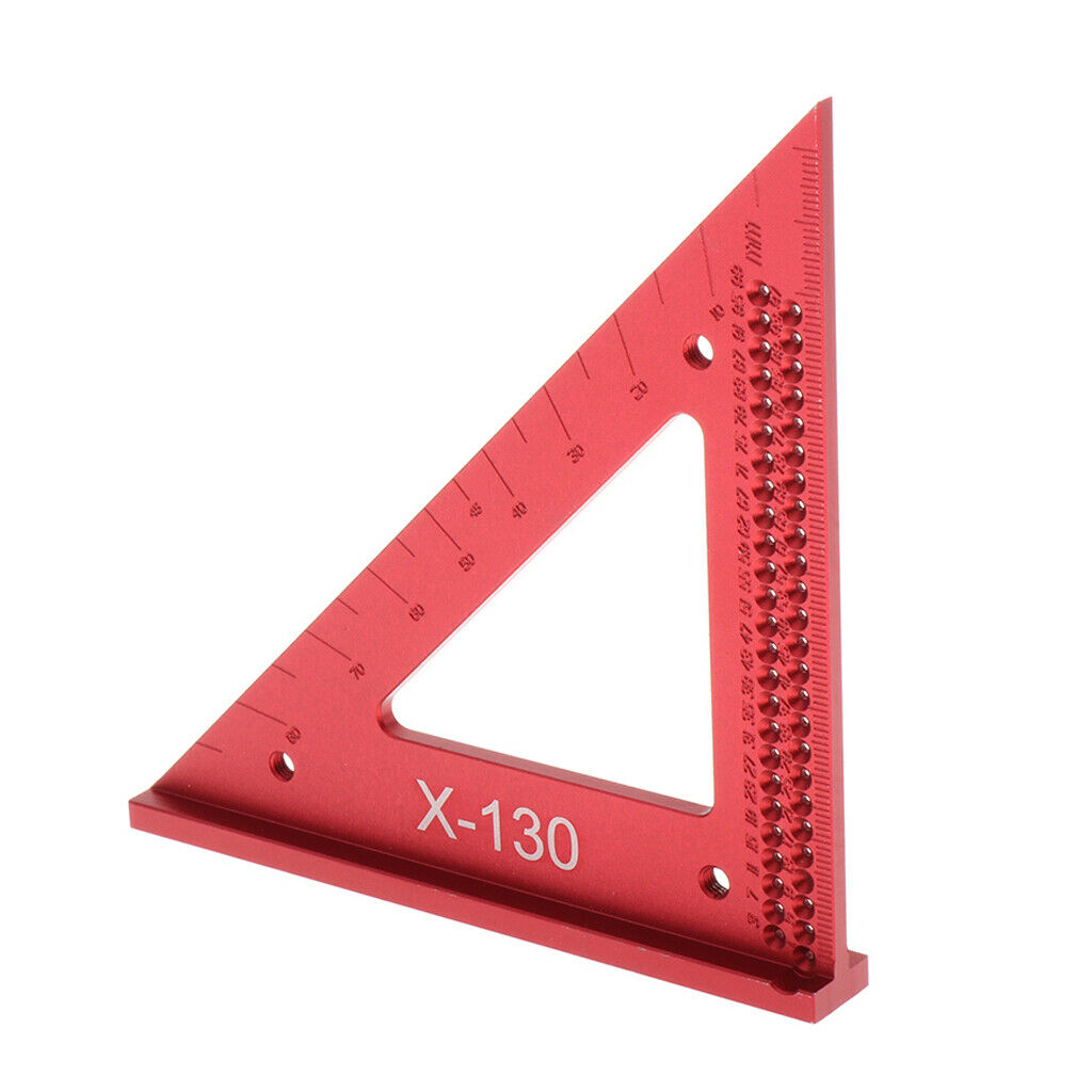 Metric Aluminum Alloy Woodworking Triangle Square Angle Pressional 12.8x18cm