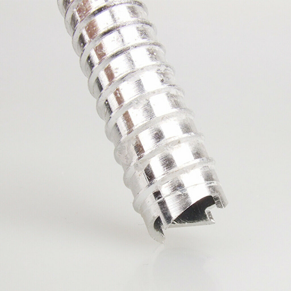 2Pcs Aluminum Ice Land Snow Spiral Nail Camping Awning Tent Ground Screw Peg