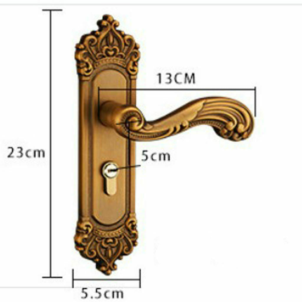 Door Handle Lock Zinc Alloy Interior Door Handle Kitchen Washroom Bathroom