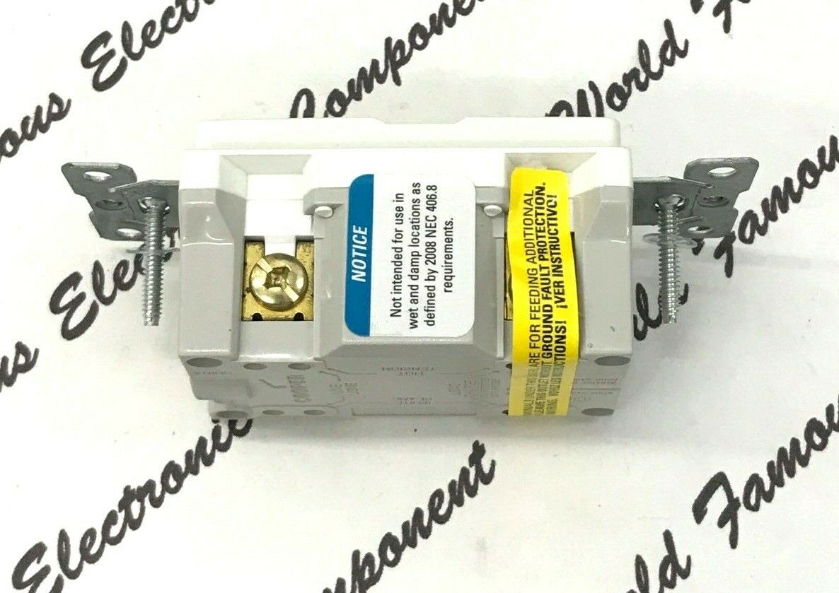 1pcs - COOPER VGF20W GFCI Duplex receptacle 20A-125V NEMA5-20R