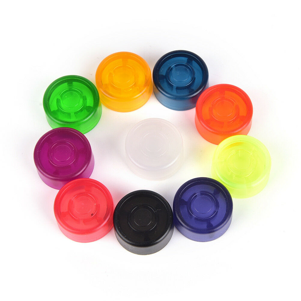 10X Footswitch Topper Random Color Plastic Bumper For Guitar Effect Pedal Y Fx